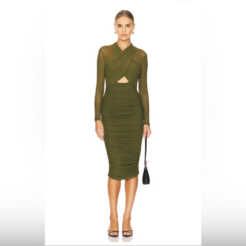 Bardot Aliyah Dress in Khaki